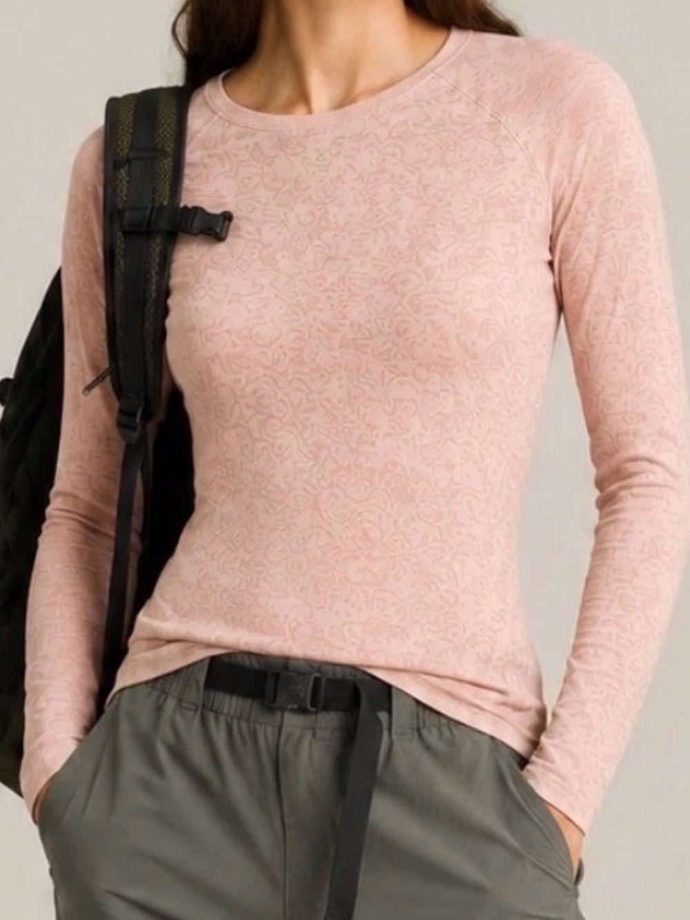 Smartwool Merino 150 Lace Long Sleeve Base Layer Top Pink Womens Medium gorpcore